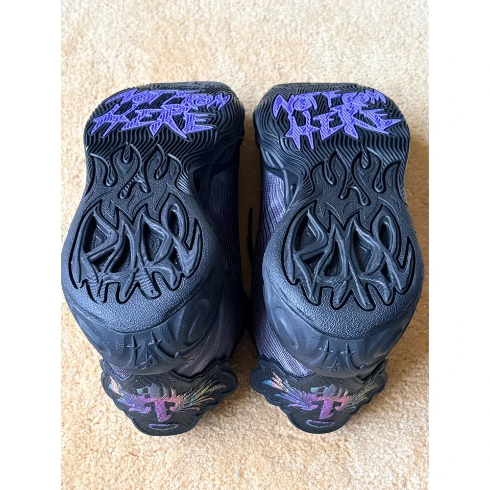 Puma MB.04 LaMelo Ball Black Iridescent Basketball Shoes 312174-01 Mens 8.5‎